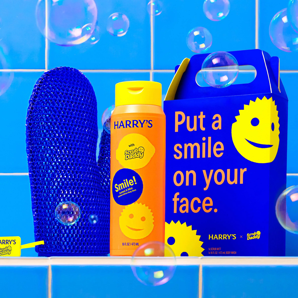 Harry’s x Scrub Daddy Smile! Body Wash and Exfoliating Mitt|$25